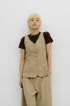 Cotton twill vest