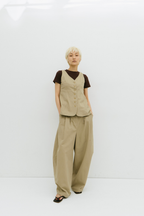 Cotton twill vest