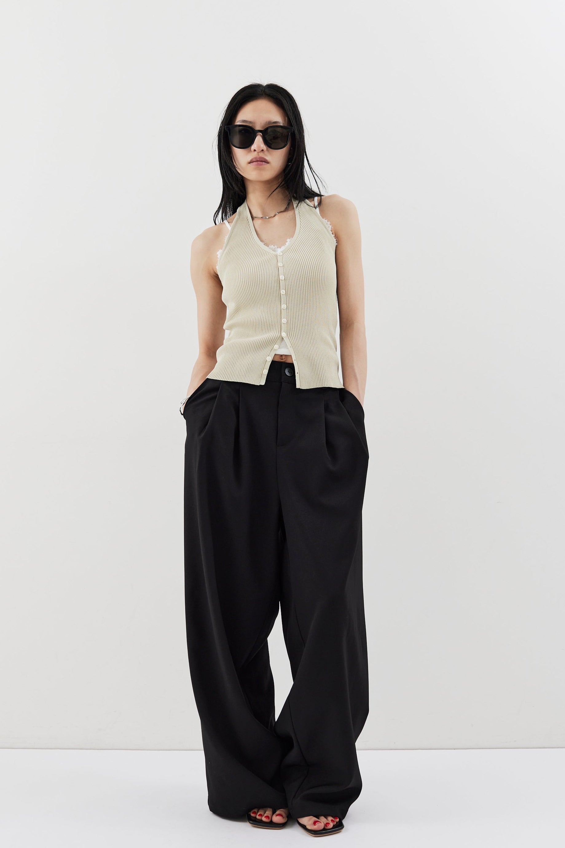 2-tuck wide pants – HANNE ONLINE SHOP