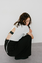 Back open thermal tee