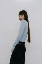 Sheer long sleeve tee