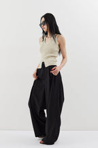 2-tuck wide pants