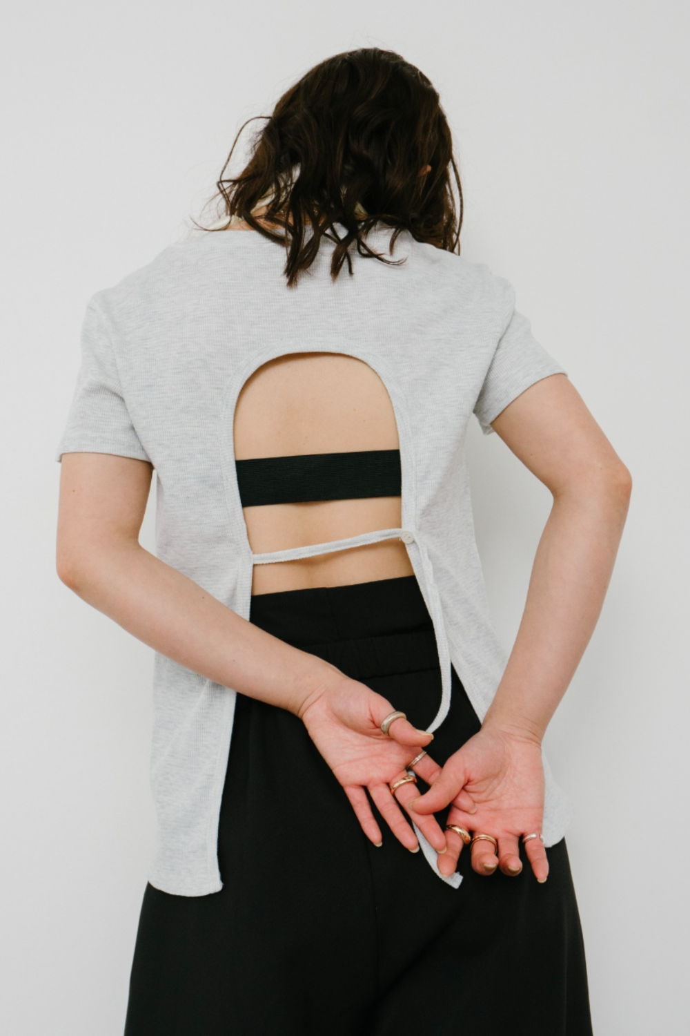 Back open thermal tee