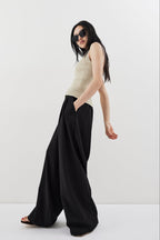 2-tuck wide pants