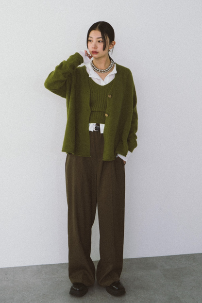 Ensemble knit cardigan