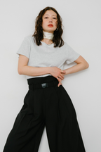 Back open thermal tee