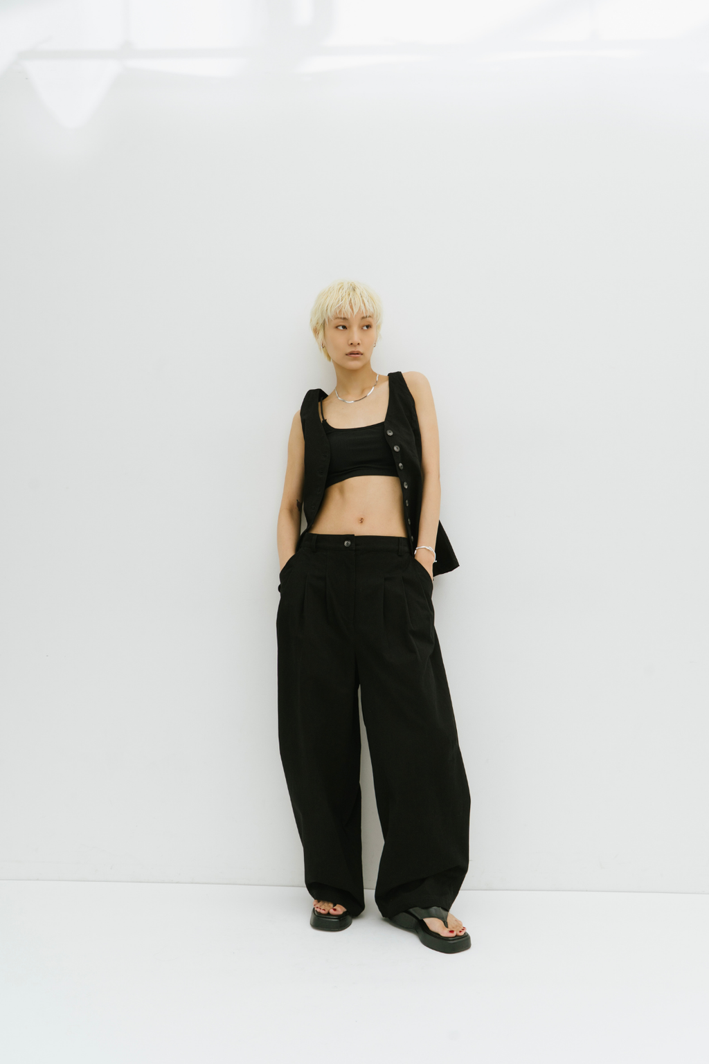 Cotton twill vest