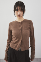 Sheer rib cardigan
