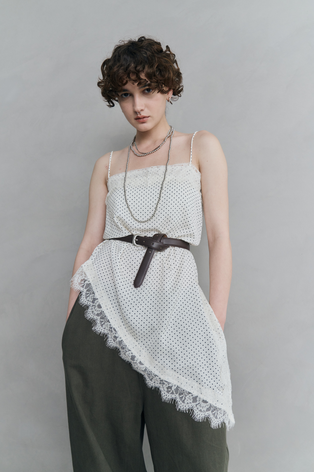 Faux leather belt