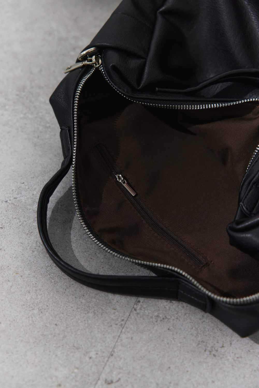 Soft leather square bag