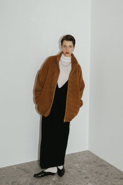 【予約】Stand collar boa blouson