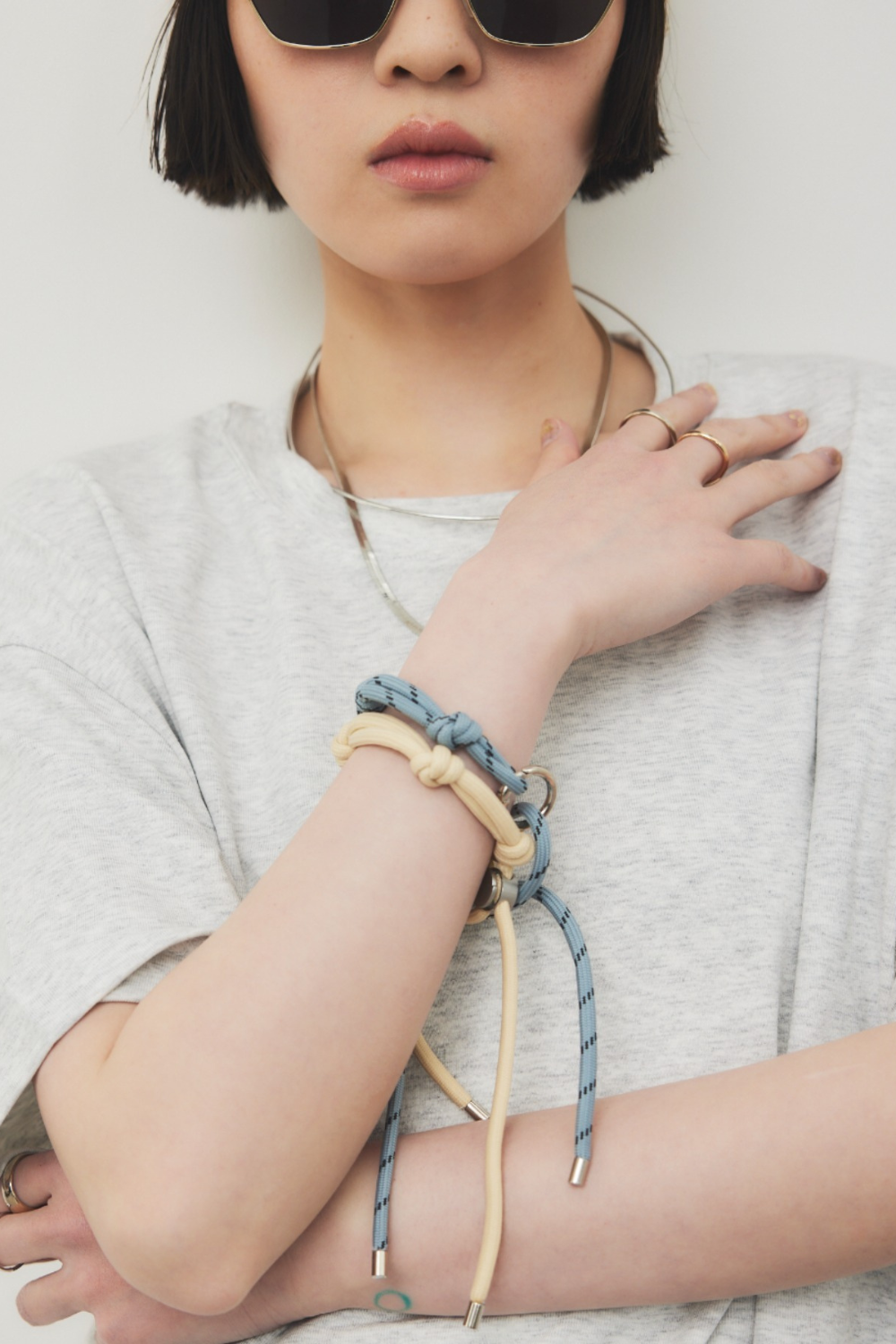 Double cord bracelet