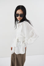 Bustier comb airy shirt