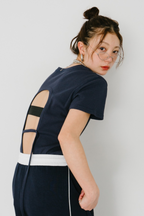 Back open thermal tee