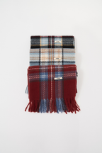 【 preorder 】 Checkered fringe stole