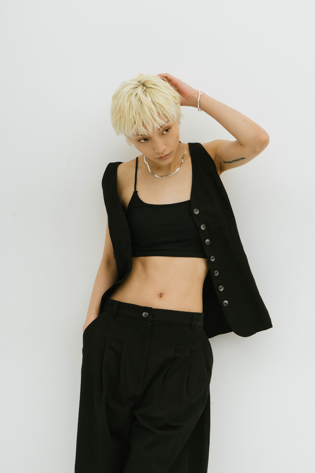 Cotton twill vest