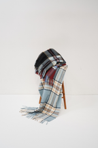 【 preorder 】 Checkered fringe stole