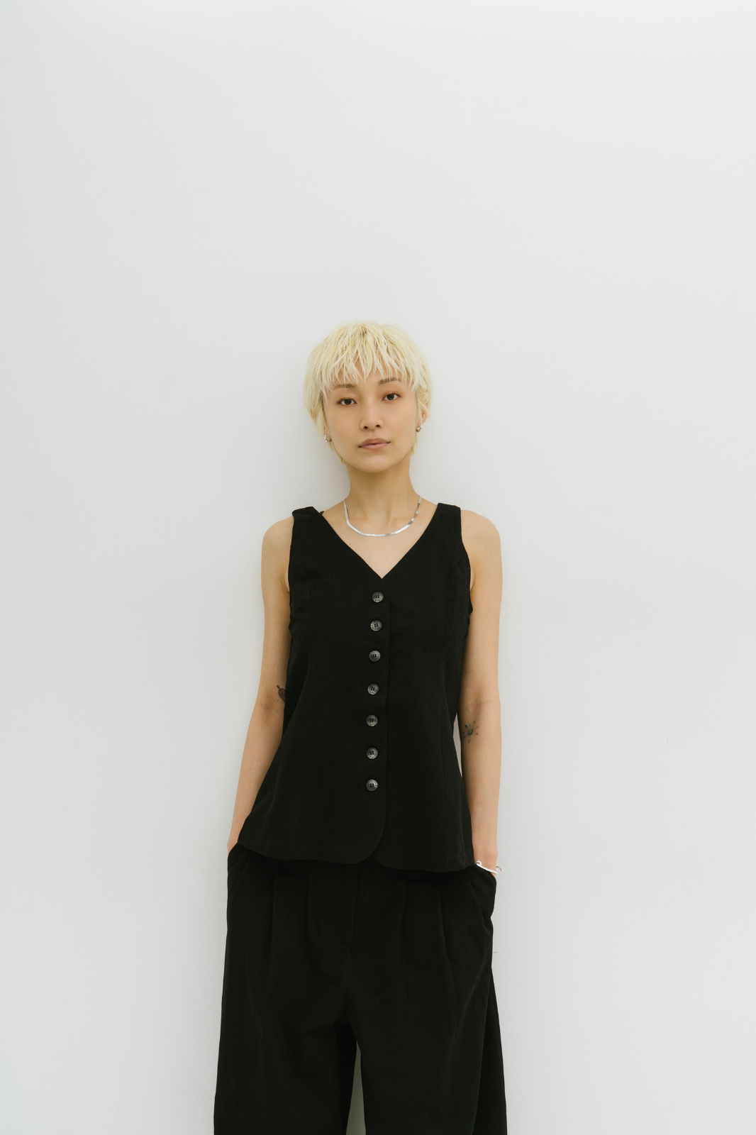 Cotton twill vest