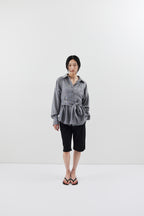 Bustier comb airy shirt