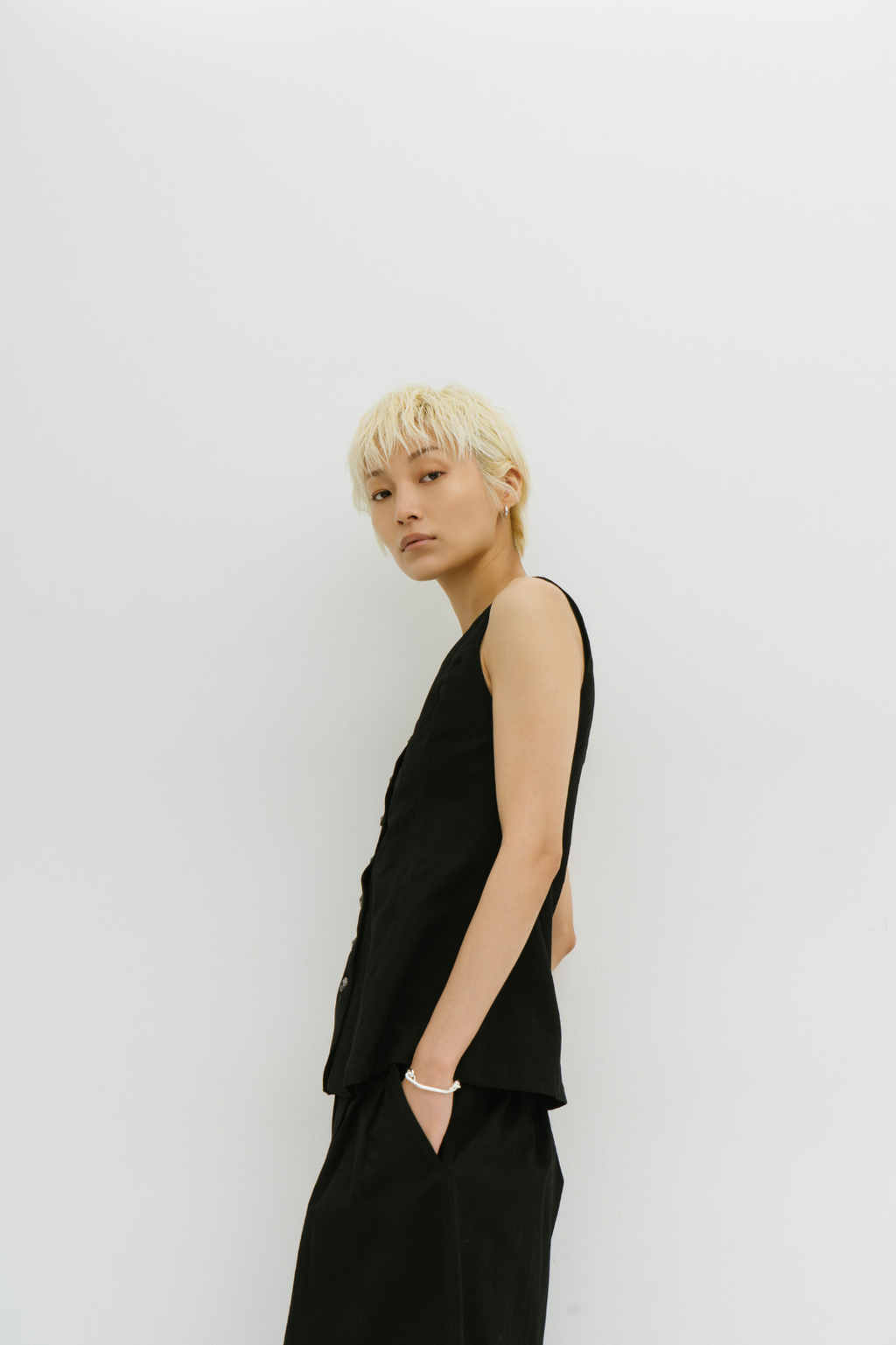 Cotton twill vest
