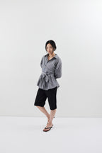 Bustier comb airy shirt