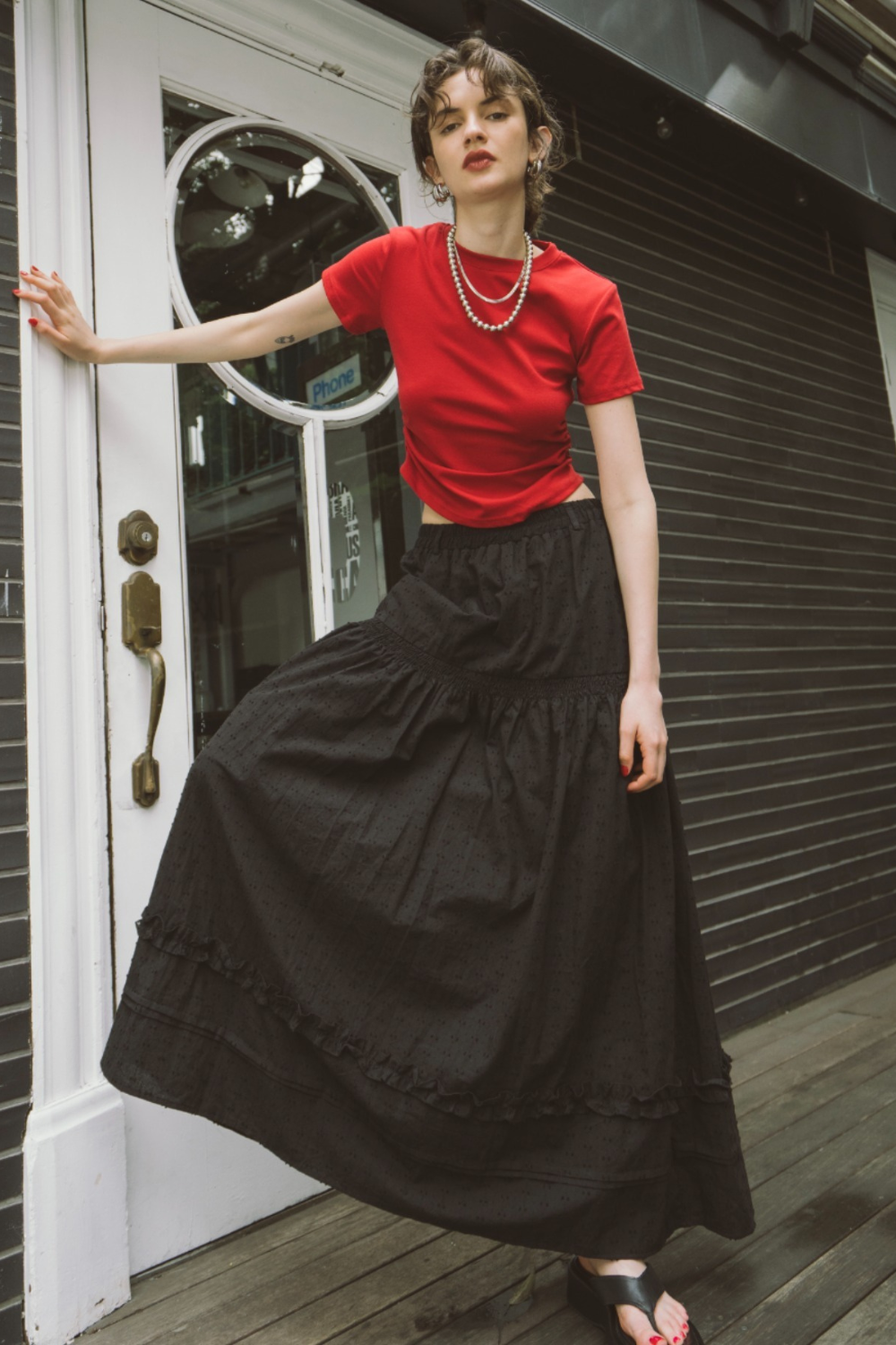Tiered volume skirt