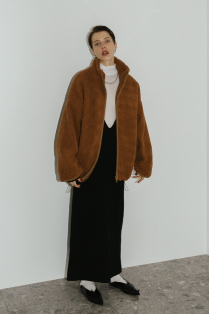 【予約】Stand collar boa blouson