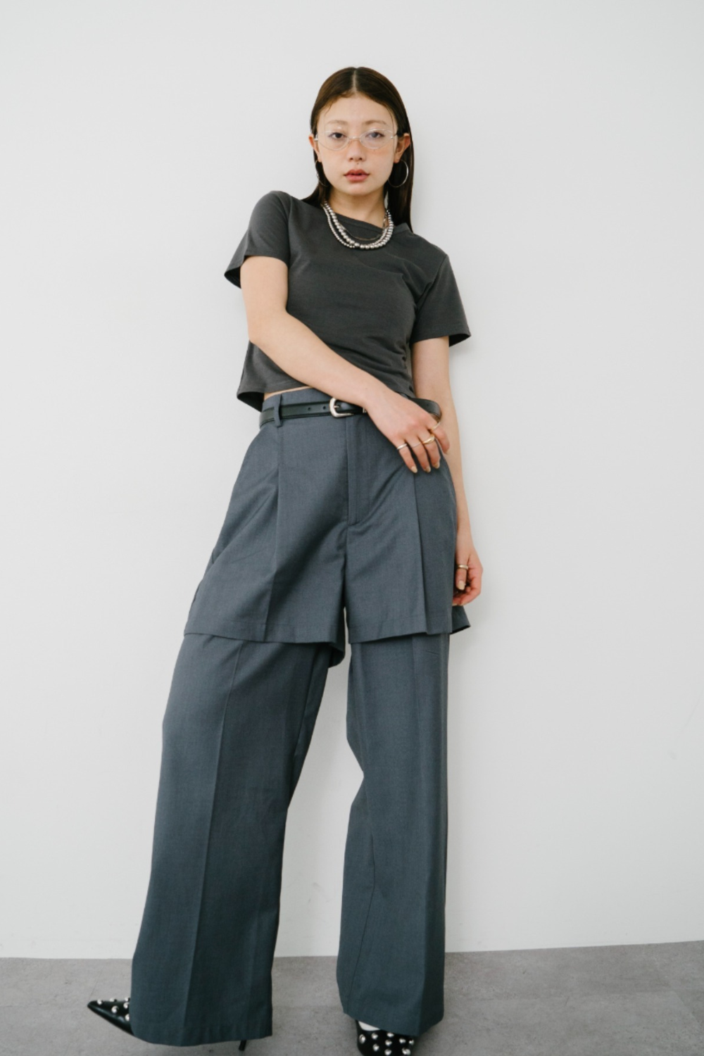 【Collaboration】Mini heart embroidery tee