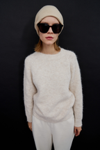 【 preorder 】 Soft hairy knit pullover