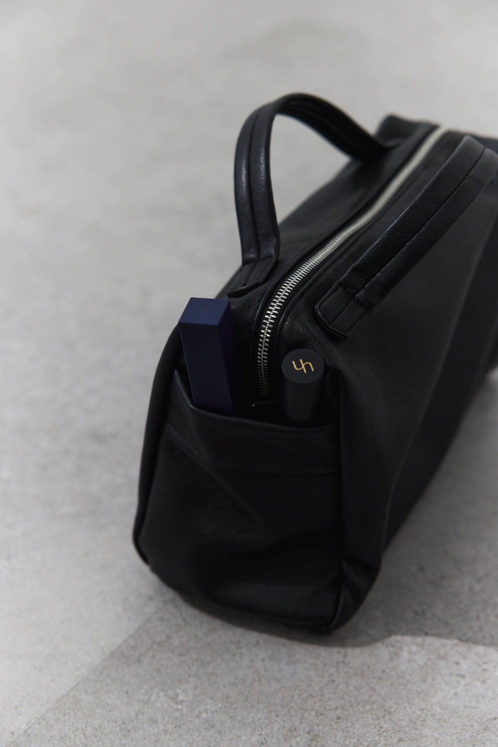 Soft leather square bag