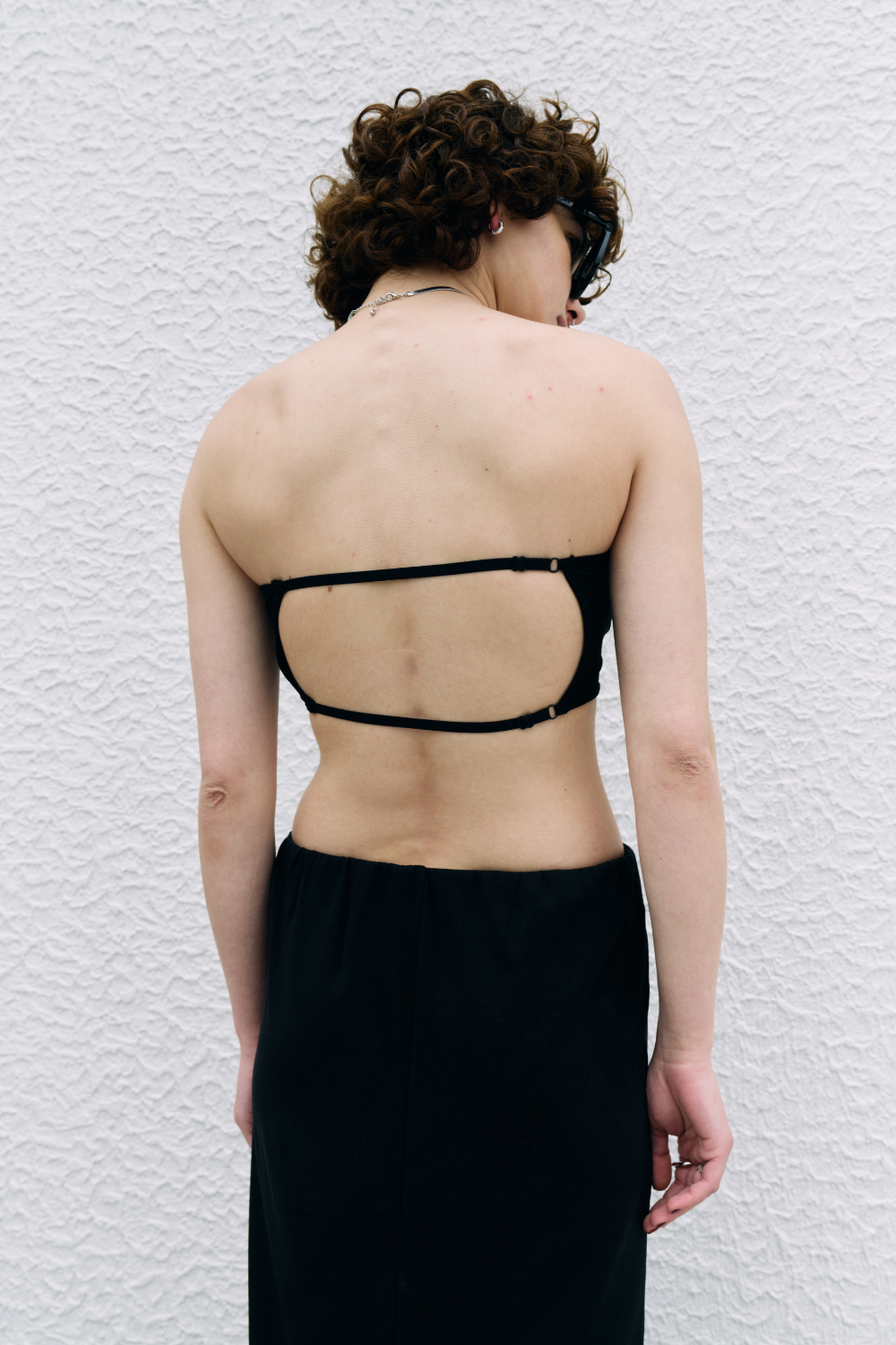 Backstrap tube top bra