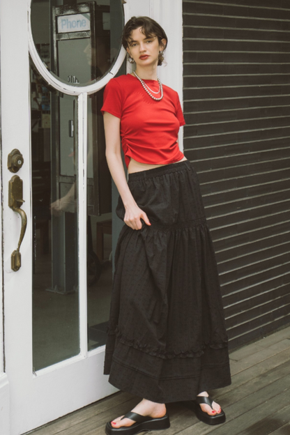 Tiered volume skirt