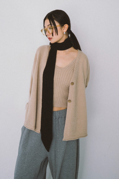 Ensemble knit cardigan