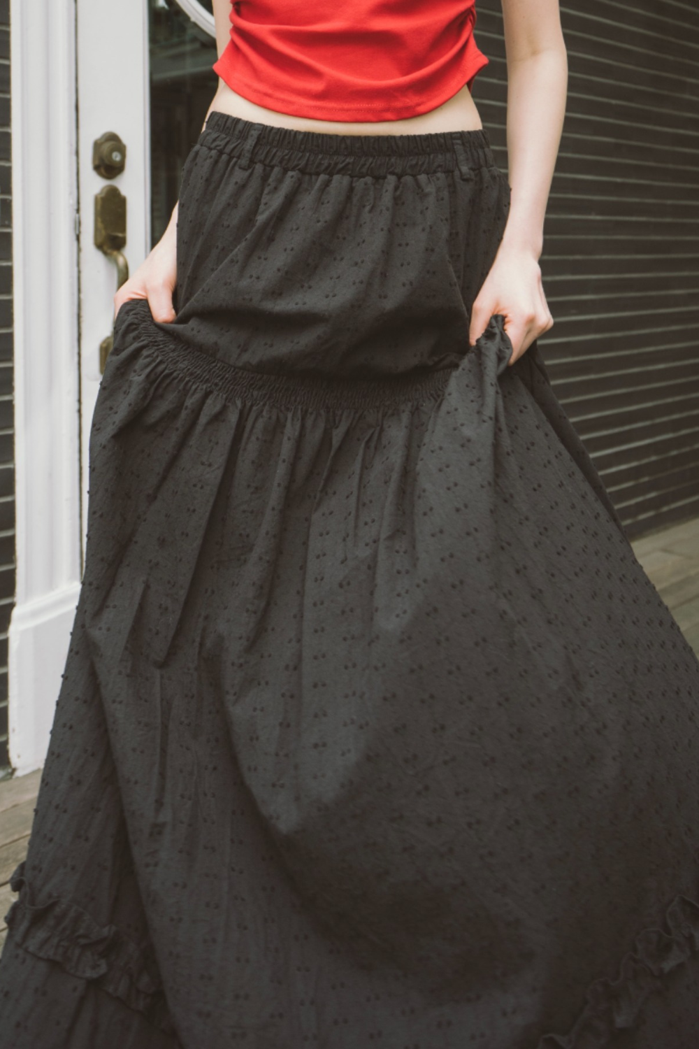 Tiered volume skirt
