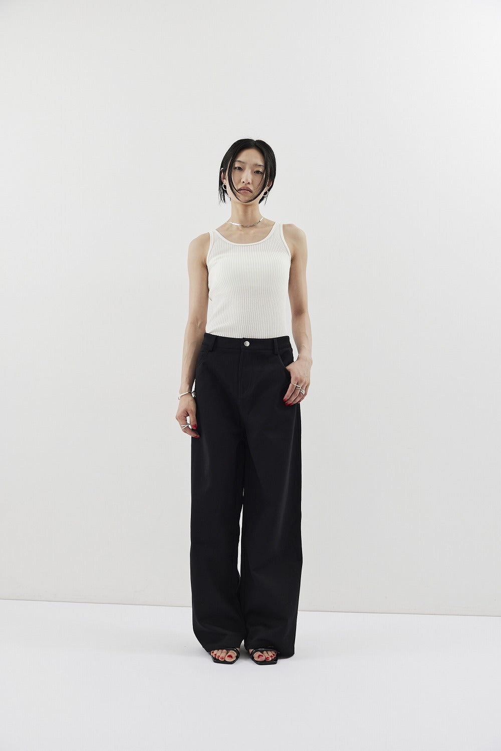 Straigh jersey pants