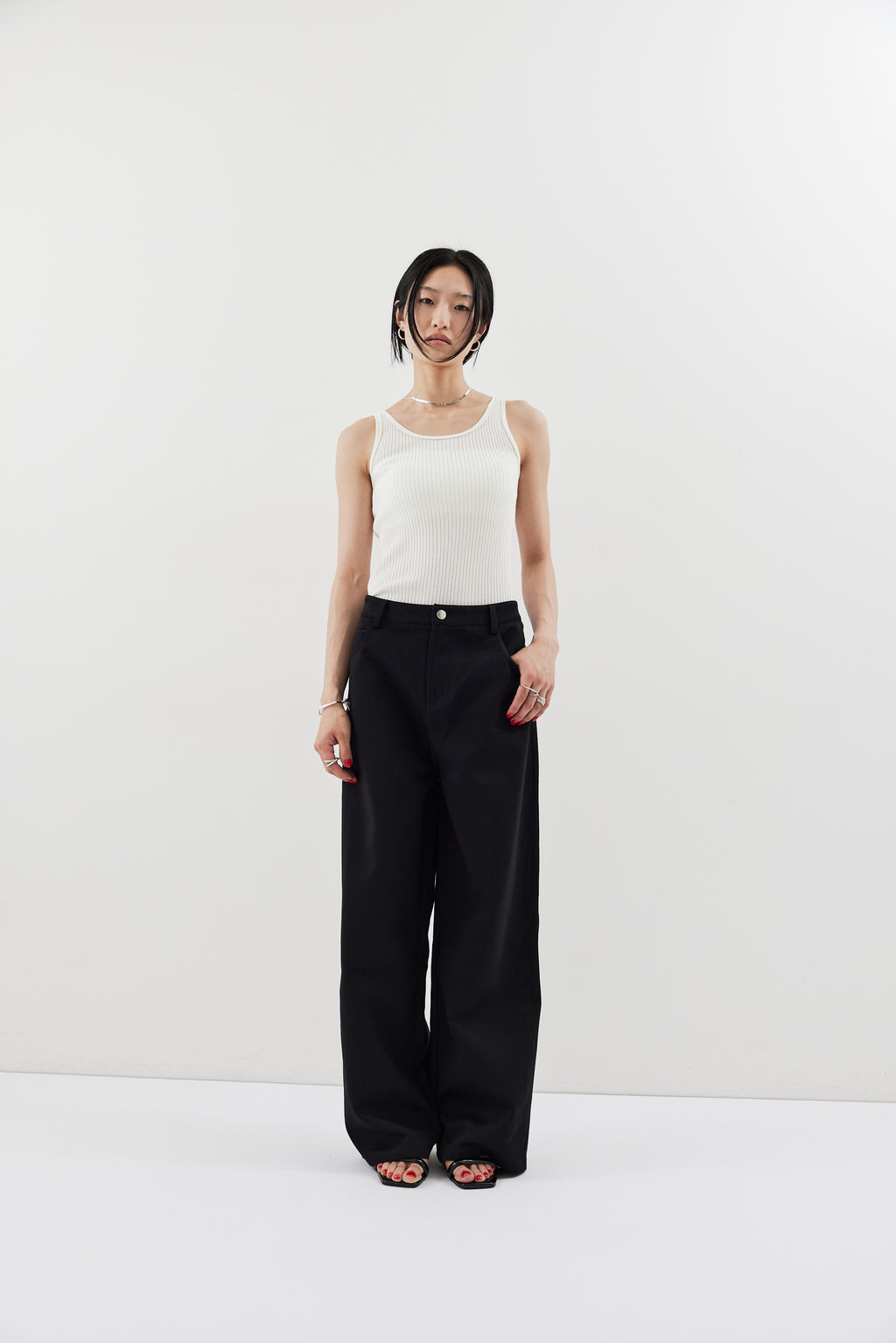 Straigh jersey pants