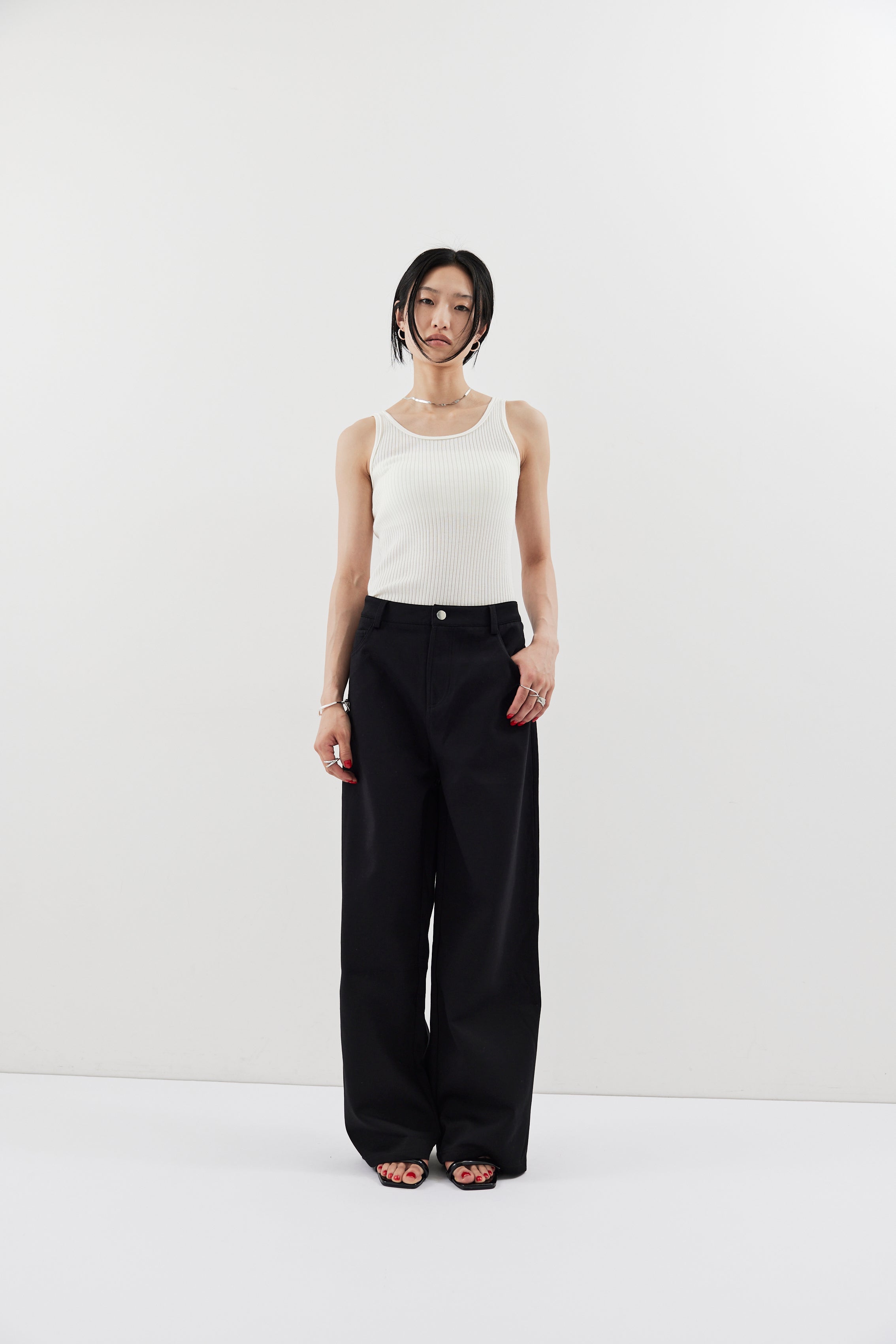 Straigh jersey pants