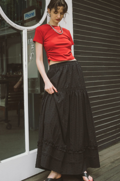 Tiered volume skirt