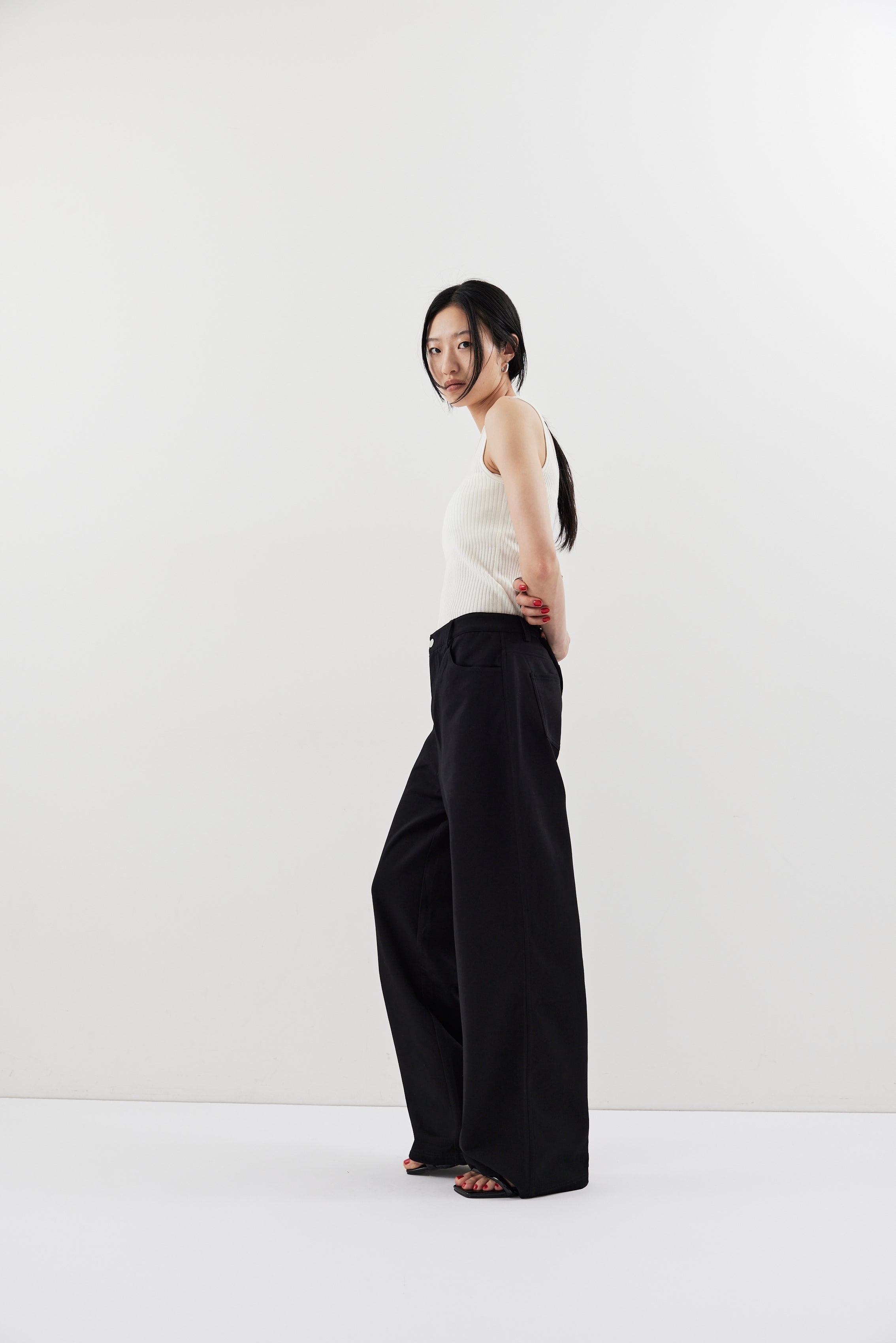 Straigh jersey pants