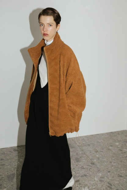 【予約】Stand collar boa blouson