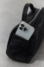 Soft leather square bag