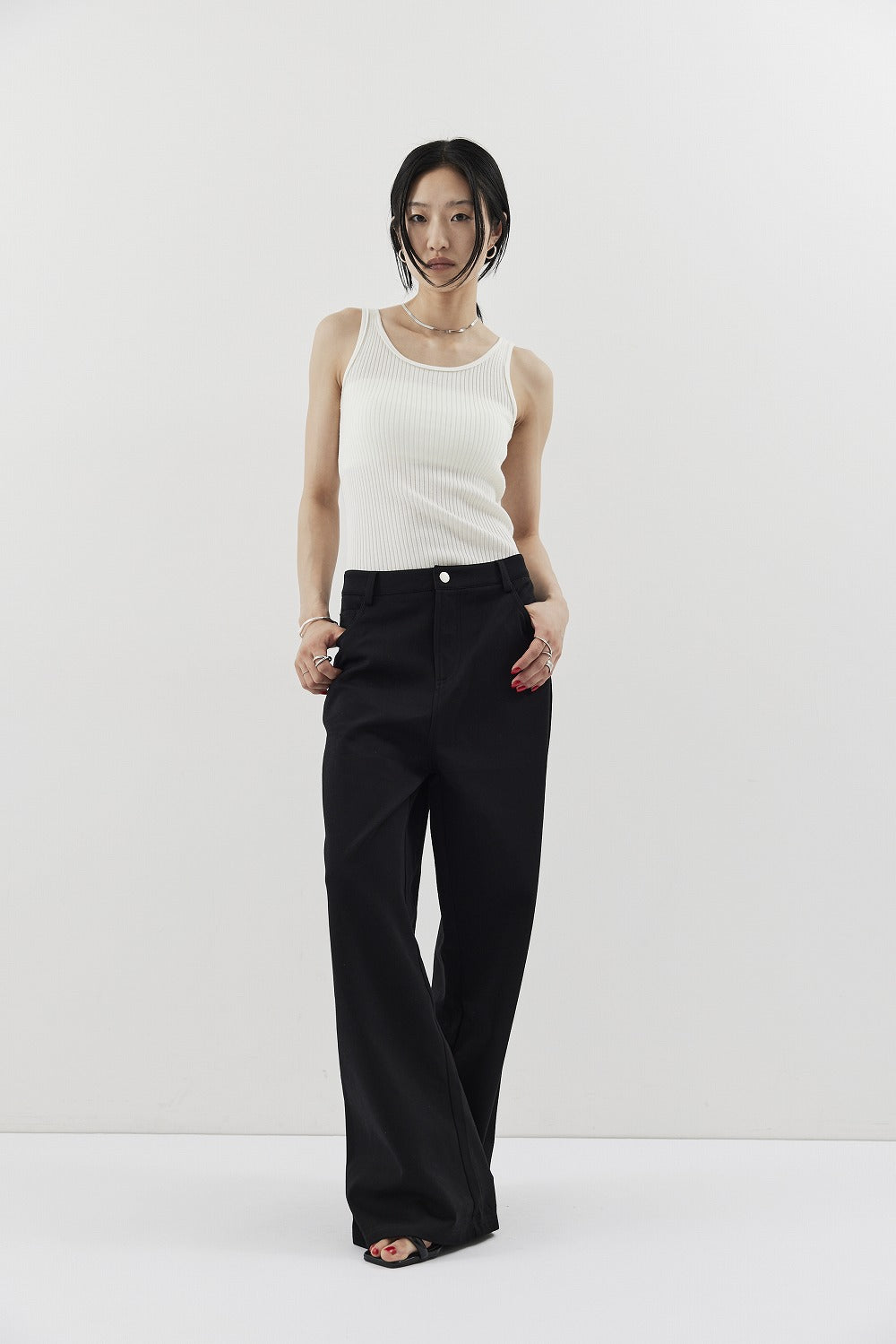 Straigh jersey pants