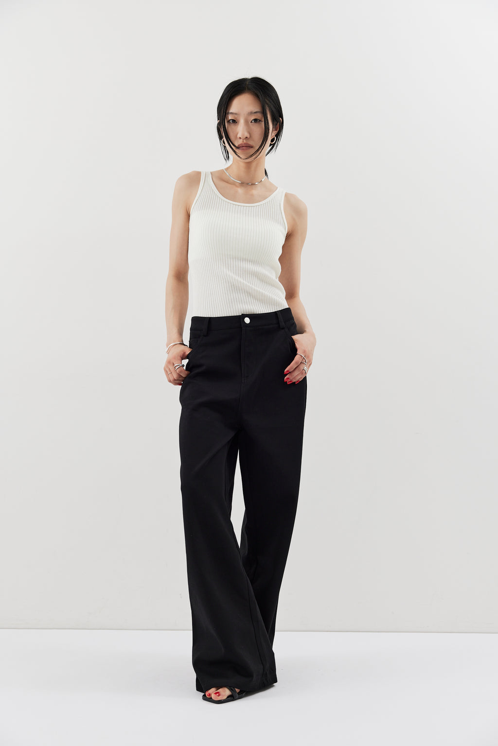 Straigh jersey pants