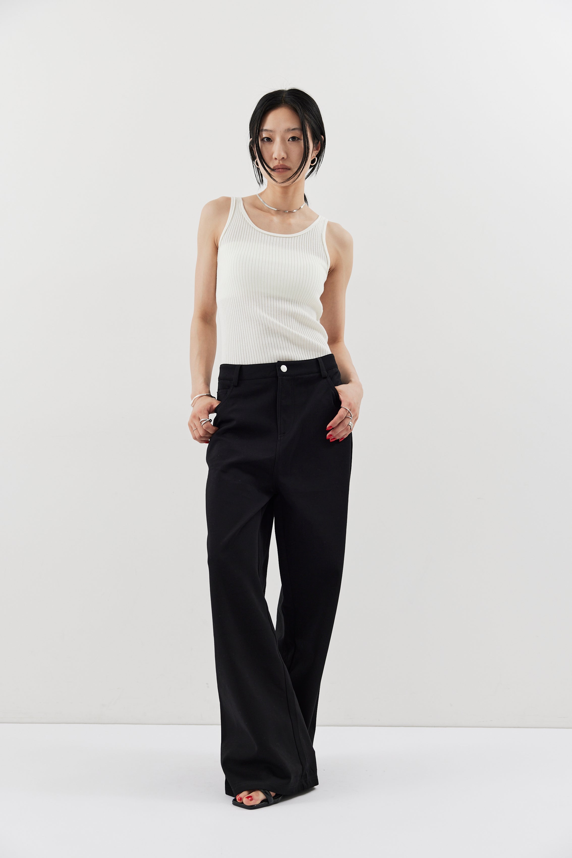 Straigh jersey pants