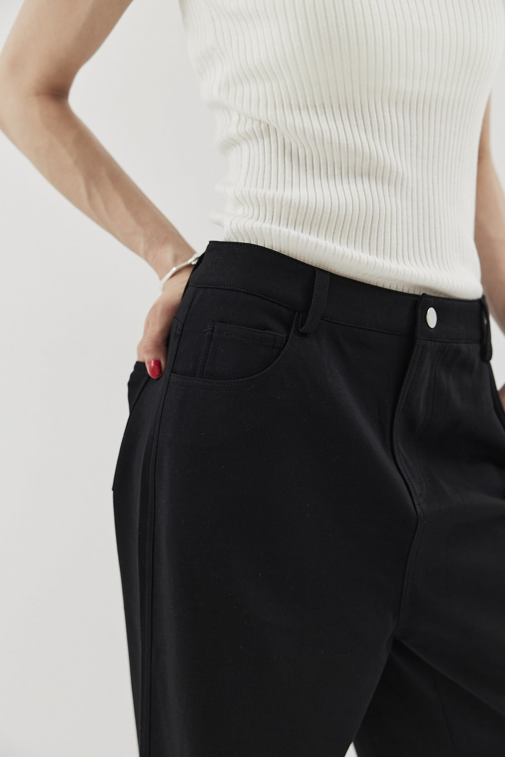 Straigh jersey pants