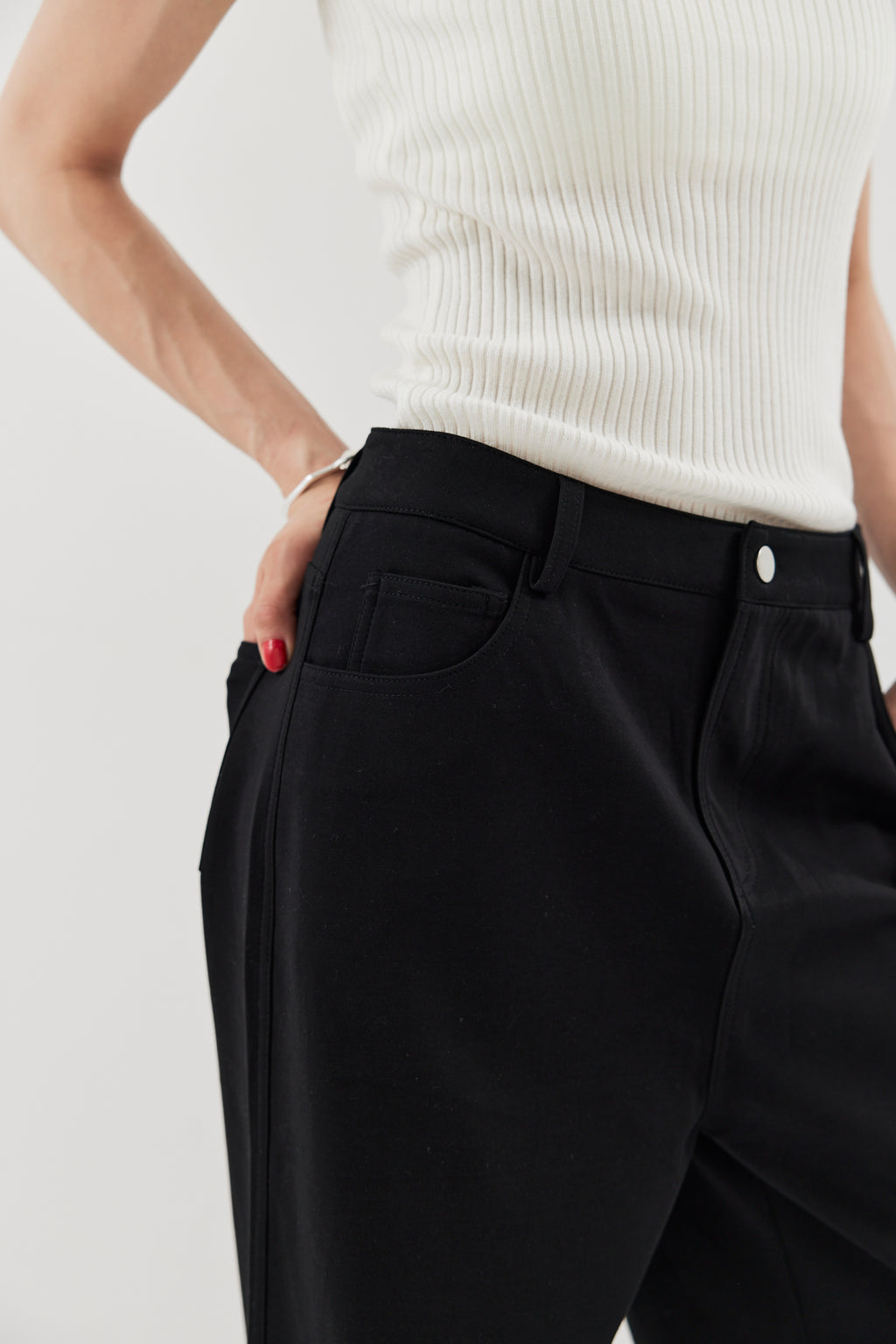 Straigh jersey pants