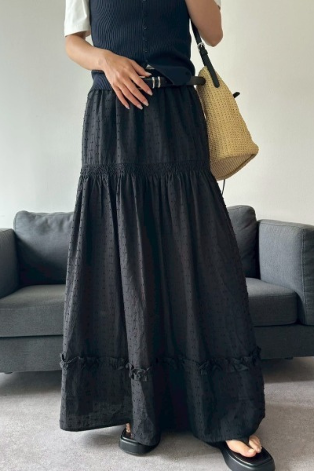 Tiered volume skirt