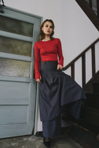 Sheer long sleeve tee