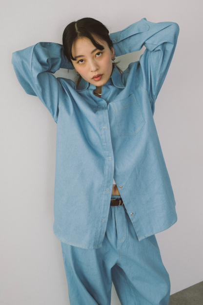 Dungaree oversized shirt