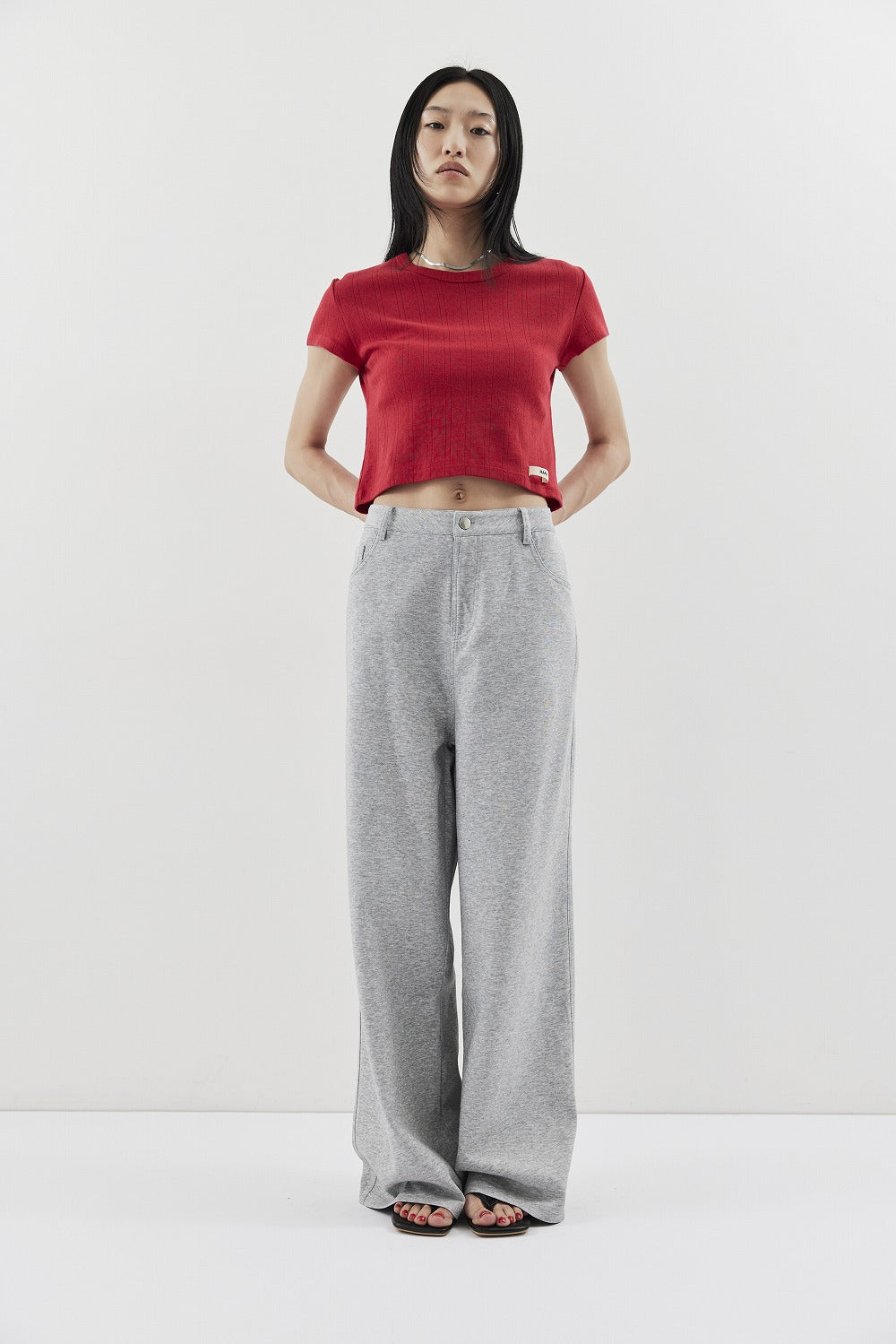 Straigh jersey pants